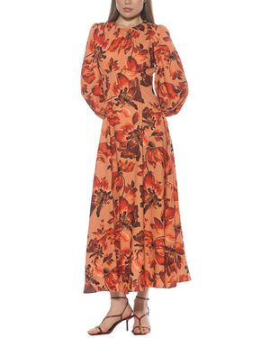 Alexia Admor Yesenia Fit & Flare Dress - Orange