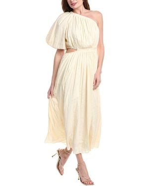 Endless Rose Asymmetrical Midi Dress - Natural