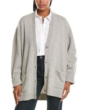 Michael Kors Cashmere Oversized Cardigan - Grey