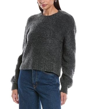 Bella Dahl Wool-Blend Crew Neck Sweater - Black