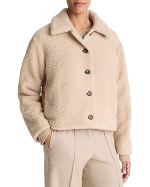 Vince Collared Sherpa Jkt - Natural