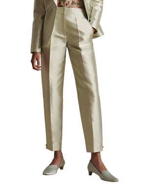 Adam Lippes Harper Silk Pant - Natural