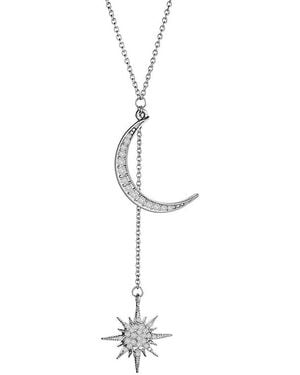 Liv Oliver 18K Plated Cz Necklace - White
