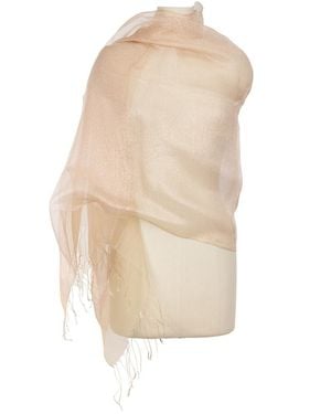 Saachi Silk Glitz Scarf - White