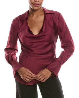 Jonathan Simkhai Symone Cowl Neck Top - Red