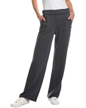 Sol Angeles Tonal Stripe Wide Leg Pant - Black