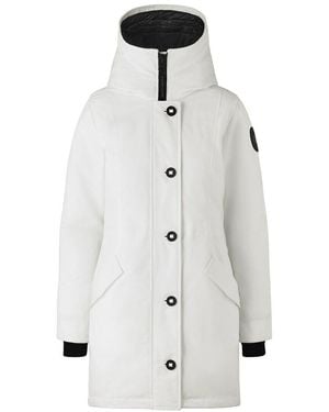 Canada Goose Rossclair Parka Label Slim Fit Parka - White