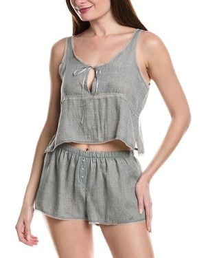 Andine Lulu Cropped Tank - Gray