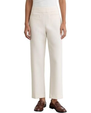Reiss Rosemary Welt Pocket Tapered Trouser - Natural
