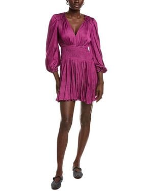 Maje Woven Dress - Purple