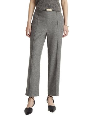 Vince Mid Rise Wool-Blend Easy Pull On - Grey