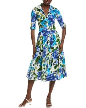 Samantha Sung Aster Midi Dress - Blue