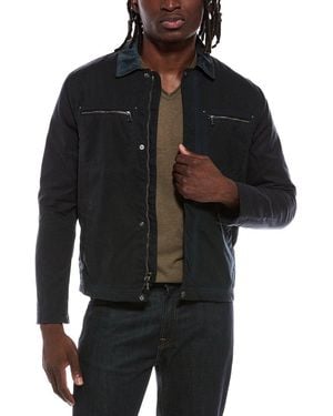 John Varvatos Calvin Waxed Work Jacket - Black