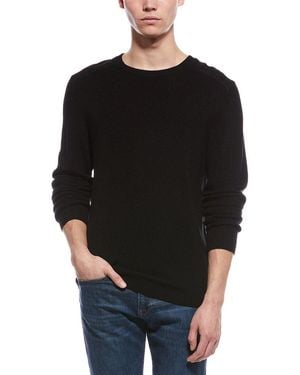 Bruno Magli Merino Wool Crewneck Jumper - Black