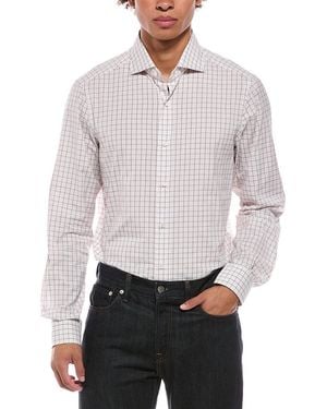 Isaia Mix Dress Shirt - White