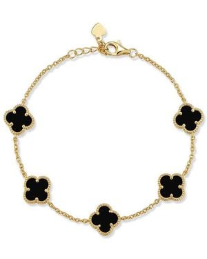 Sphera Milano 14K Over Clover Bracelet - Metallic