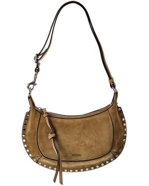 Isabel Marant Oskan Moon Suede Hobo Bag - Metallic