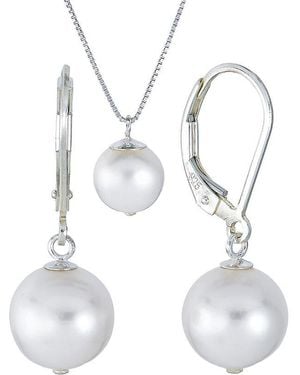 Belpearl 8.5Mm Pearl Earrings - White