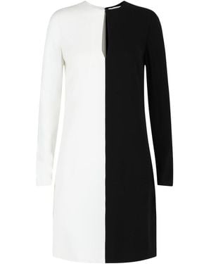 Givenchy Colorblocked Silk-Lined Sheath Dress - Black