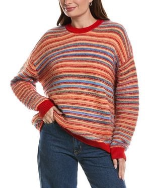 Missoni Oversized Wool, Alpaca, & Mohair-Blend Pullover - Red