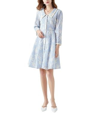 Adele Berto Mini Dress - Blue