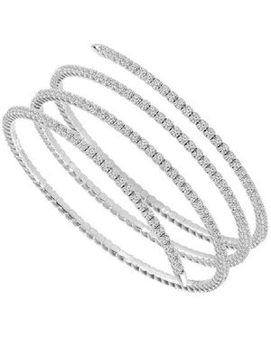 Forever Creations USA Inc. Forever Creations 18k 3.94 Ct. Tw. Diamond Flexible Wrap Bracelet - White