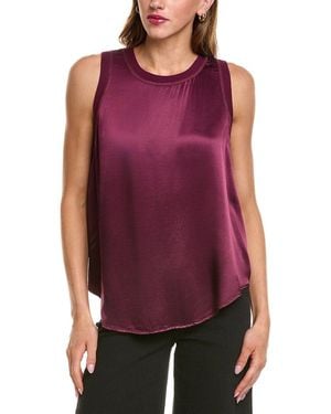 Michael Stars Shay Rib Binding Tank - Purple