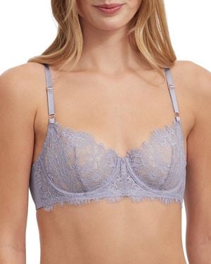 Skarlett Blue Entice Lace Balconette Bra - Purple