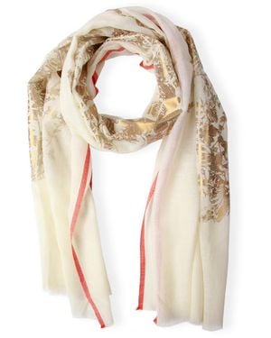 Saachi Foil Flower Printed Scarf - Multicolour