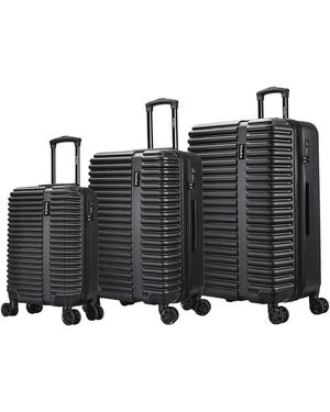 InUSA Ally Lightweight Hardside 3pc Spinner Set - Black