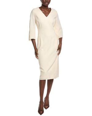 Akris Wool Midi Dress - Natural