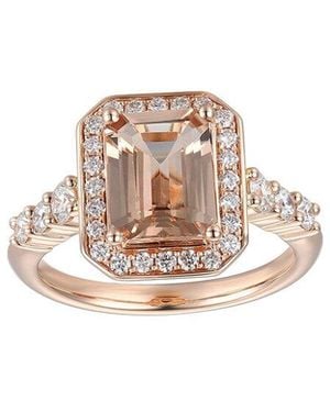 Gregg Ruth 14K 2.60 Ct. Tw. Diamond & Morganite Ring - White