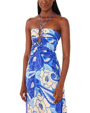 FARM Rio Midi Dress - Blue