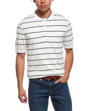 Brunello Cucinelli Linen-Blend Polo Shirt - White