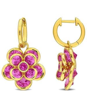Rina Limor 7.50 Ct. Tw. Lab-Grown Sapphire Earrings - Pink