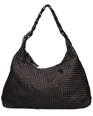 Chiara Ferretti Leather Satchel - Black
