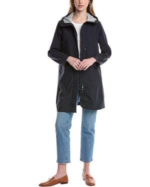 Save The Duck Long Rain Coat - Blue