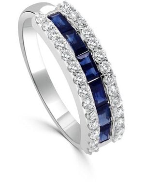 Sabrina Designs 14K 1.00 Ct. Tw. Diamond & Sapphire Ring - Blue