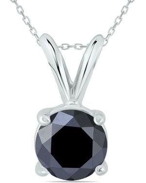 True Diamond 14k 0.96 Ct. Tw. Diamond Solitaire Necklace - Multicolour