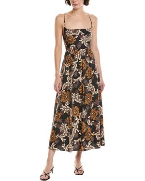 REVERIEE Halter Midi Dress - Natural