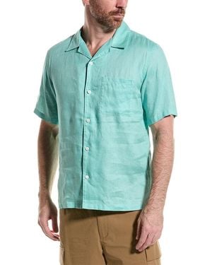 Theory Noll Linen Shirt - Green