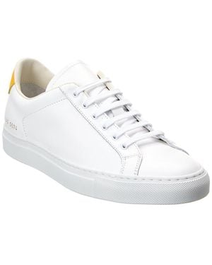 Common Projects Retro Low Leather Trainer - White