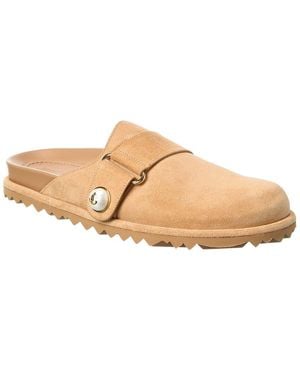 Jimmy Choo Fayence Suede Mule - Natural