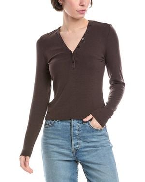 FRAME The Rib Henley - Black