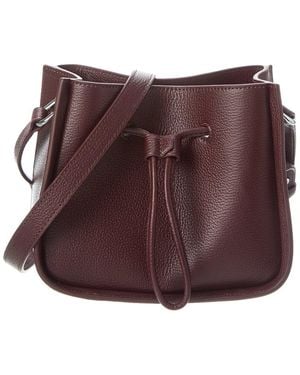 3.1 Phillip Lim Soleil Mini Drawstring Leather Bucket Bag - Purple