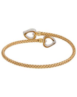 Meshmerise 18K Over 0.20 Ct. Tw. Diamond Mesh Bangle Bracelet - Metallic