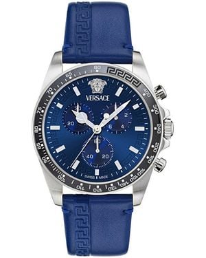 Versace Greca Chrono Wave Watch - Blue