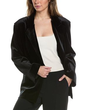 Norma Kamali Single-breasted Straight Fit Jacket - Black