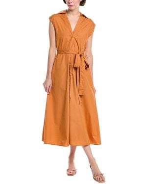 Madison Miles Midi Dress - Orange