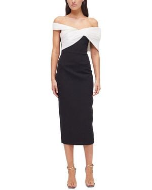 Rachel Gilbert Kace Column Gown - Blue